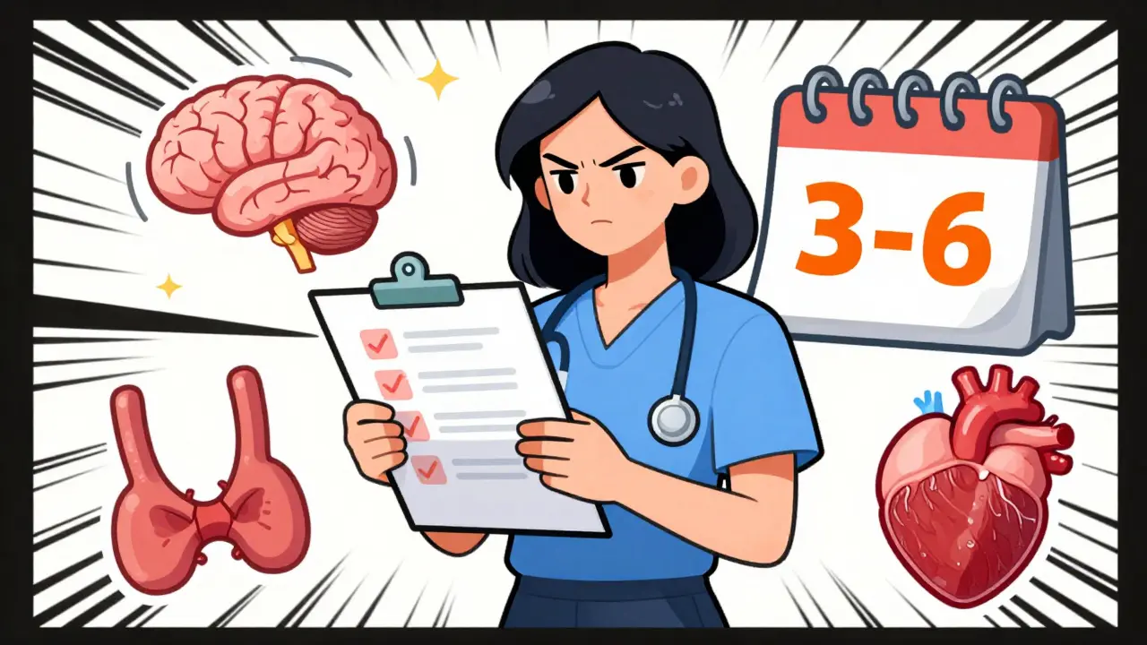 Woman preparing for conception with medical specialty icons and calendar