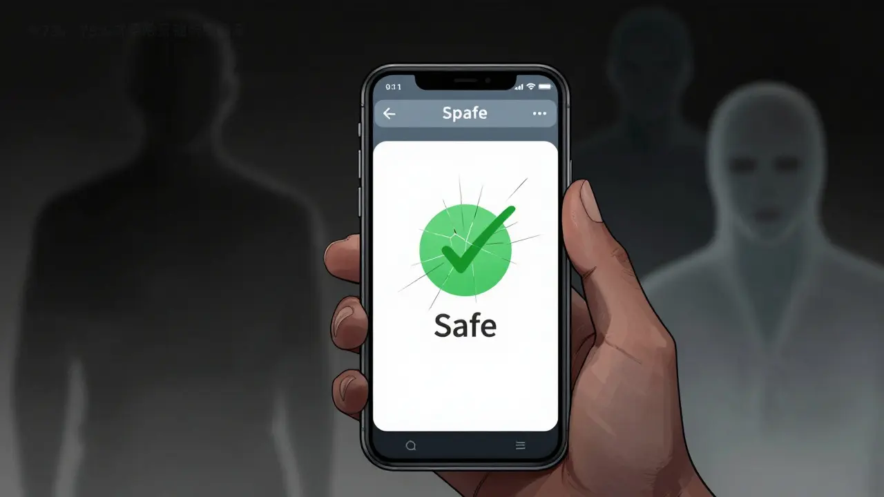 Illustration of smartphone failing to detect hidden drug risks